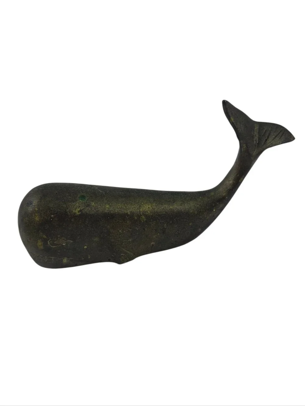 Vintage Brass Whale Figure - Picture 1 of 8